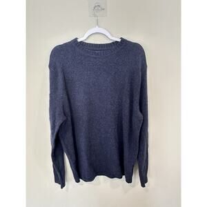 J Crew Rugged Merino Mens Crew Neck Knit Wool Blend Sweater XL 2206